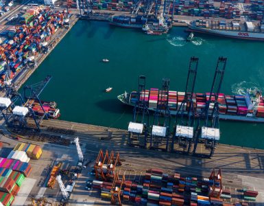 Kwai Tsing , Hong Kong 12 February 2019:- Hong Kong container port